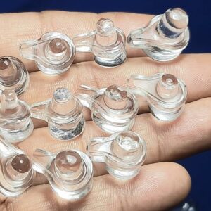 Mini Crystal Quartz Shivlingam