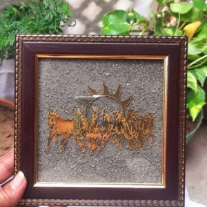 Seven Horses Pyrite Raw Frame